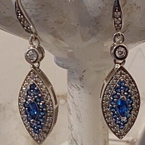 EVIL EYE EARRINGS ROSS SIMONS JEWELRY 2015 NEW CONDITION